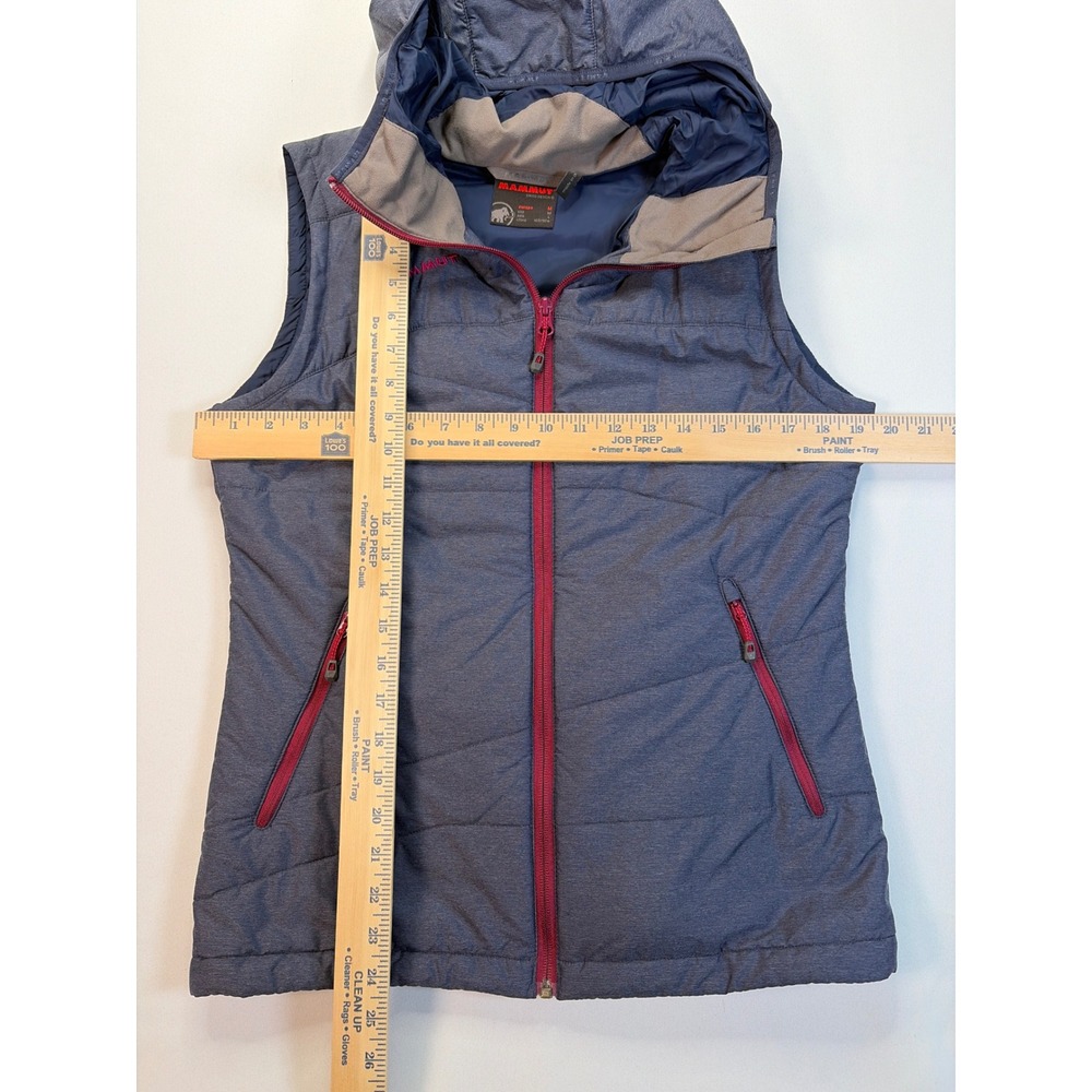 Mammut Primaloft Hooded Vest Womens Medium Blue Pink Insulated 1010-19170 - Picture 8 of 8
